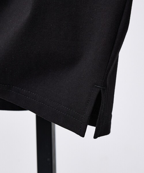 ABAHOUSE GRAY(アバハウスグレイ)の「【SMART CLOSET】シルケット天竺 キーヘンリーネック Tシャツ / 接触冷感 / 遮熱(Tシャツ/カットソー・メンズ・グリーン/ネイビー/ブラック/ホワイト/グレイッシュベージュ・44/50/46/48)」の11枚目の写真