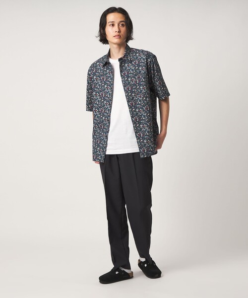 A DAY IN THE LIFE UNITED ARROWS(アデイインザライフユナイテッドアローズ)の「コットン パターンプリント リラックスシャツ<A DAY IN THE LIFE>(シャツ/ブラウス・メンズ・ダークグリーン/ネイビー・M/L)」の8枚目の写真