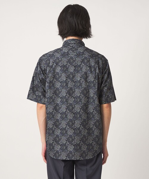 A DAY IN THE LIFE UNITED ARROWS(アデイインザライフユナイテッドアローズ)の「コットン パターンプリント リラックスシャツ<A DAY IN THE LIFE>(シャツ/ブラウス・メンズ・ダークグリーン/ネイビー・M/L)」の11枚目の写真