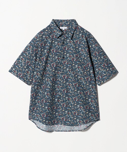 A DAY IN THE LIFE UNITED ARROWS(アデイインザライフユナイテッドアローズ)の「コットン パターンプリント リラックスシャツ<A DAY IN THE LIFE>(シャツ/ブラウス・メンズ・ダークグリーン/ネイビー・M/L)」の12枚目の写真