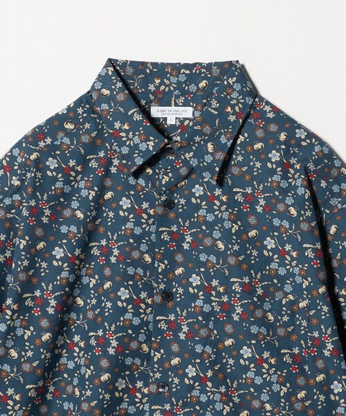 A DAY IN THE LIFE UNITED ARROWS(アデイインザライフユナイテッドアローズ)の「コットン パターンプリント リラックスシャツ<A DAY IN THE LIFE>(シャツ/ブラウス・メンズ・ダークグリーン/ネイビー・M/L)」の13枚目の写真