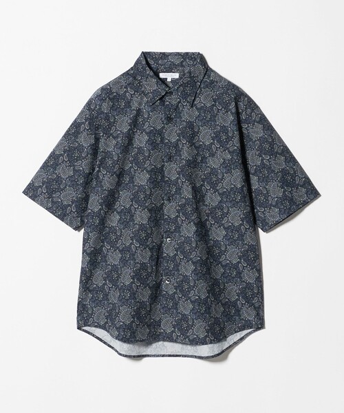 A DAY IN THE LIFE UNITED ARROWS(アデイインザライフユナイテッドアローズ)の「コットン パターンプリント リラックスシャツ<A DAY IN THE LIFE>(シャツ/ブラウス・メンズ・ダークグリーン/ネイビー・M/L)」の15枚目の写真