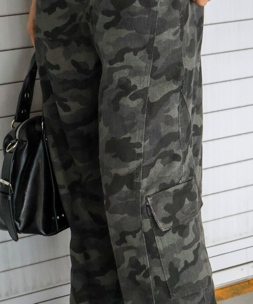 SpRay(スプレイ)の「迷彩カーゴパンツ(カーゴパンツ・レディース・グレー/カーキ・SMALL/MEDIUM)」の7枚目の写真