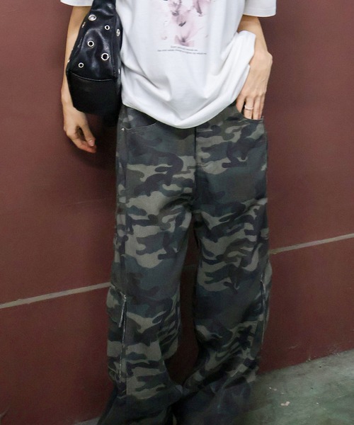 SpRay(スプレイ)の「迷彩カーゴパンツ(カーゴパンツ・レディース・グレー/カーキ・SMALL/MEDIUM)」の18枚目の写真