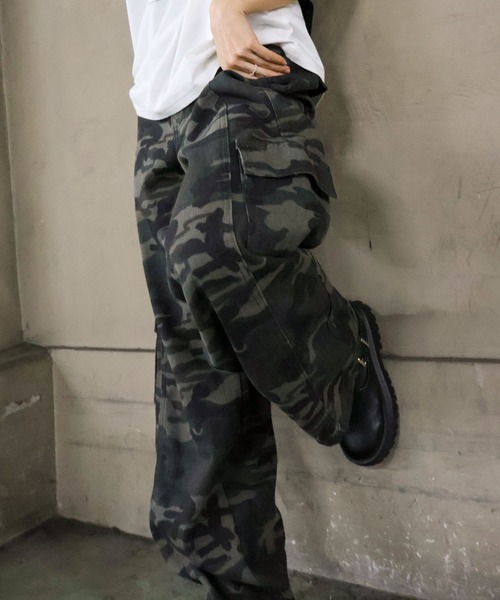 SpRay(スプレイ)の「迷彩カーゴパンツ(カーゴパンツ・レディース・グレー/カーキ・SMALL/MEDIUM)」の20枚目の写真