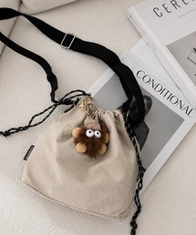 【 NOLITA / ノリータ 】バッグチャーム付き 巾着ミニ ショルダーバッグ