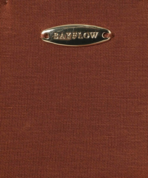 BAYFLOW（ベイフロー）の「[接触冷感/吸水速乾/UVカット/汗染み防止]ファンクションフィブリル半袖Tシャツ（Tシャツ/カットソー・レディース・テラコッタ/グレイッシュベージュ/チャコール・FREE）」の11枚目の写真