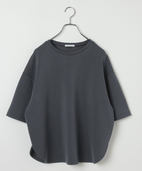 BAYFLOW（ベイフロー）の「[接触冷感/吸水速乾/UVカット/汗染み防止]ファンクションフィブリル半袖Tシャツ（Tシャツ/カットソー・レディース・テラコッタ/グレイッシュベージュ/チャコール・FREE）」の17枚目の写真