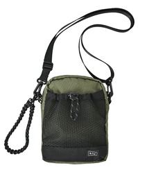 【KiU】2wayパラコードメッシュポケットショルダー K373