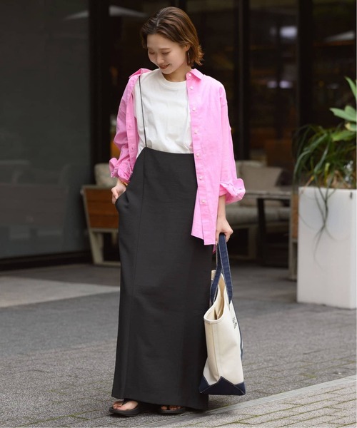SLOBE IENA(スローブイエナ)の「《2枚セット/追加3》アイラインキャミワンピース×ノースリーブTEEセット(ワンピース・レディース・ブラック・FREE)」の10枚目の写真