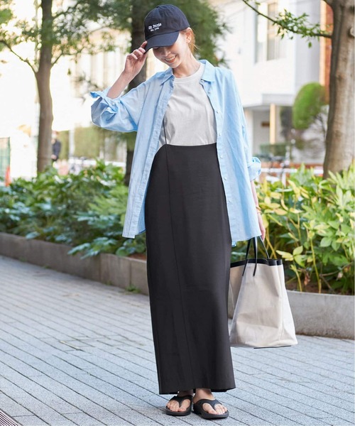 SLOBE IENA(スローブイエナ)の「《2枚セット/追加3》アイラインキャミワンピース×ノースリーブTEEセット(ワンピース・レディース・ブラック・FREE)」の19枚目の写真