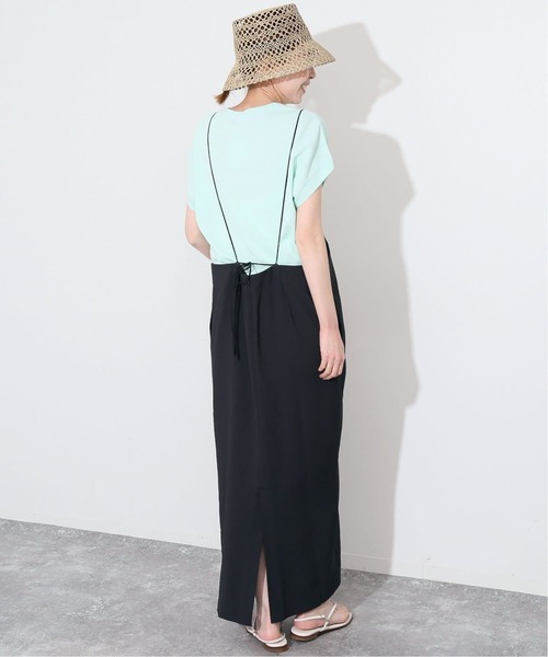 SLOBE IENA(スローブイエナ)の「《2枚セット/追加3》アイラインキャミワンピース×ノースリーブTEEセット(ワンピース・レディース・ブラック・FREE)」の22枚目の写真