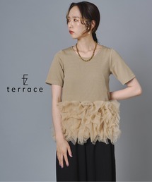ティアードチュールドッキングTシャツ