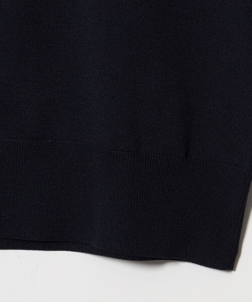 UNITED ARROWS(ユナイテッドアローズ)の「4WAY ボウタイレース ショートスリーブ ニット(ニット/セーター・レディース・ダークグレー/オフホワイト/ネイビー・FREE)」の11枚目の写真