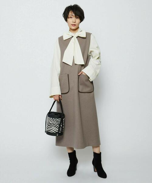 feerique（フィーリック）の「feerique 　ヴィンテージライクボウタイブラウス（シャツ/ブラウス・レディース・オフホワイト・2）」の10枚目の写真