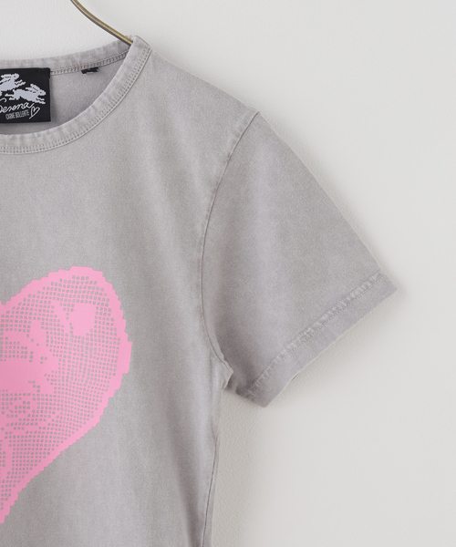 Carne Bollente（カルネボレンテ）の「≪追加≫Carne Bollente / カルネボレンテ Lapins & Lace（Tシャツ/カットソー・レディース・グレー・XX-LARGE/X-SMALL/X-LARGE/LARGE/MEDIUM/SMALL）」の3枚目の写真