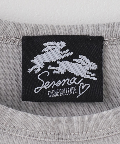 Carne Bollente（カルネボレンテ）の「≪追加≫Carne Bollente / カルネボレンテ Lapins & Lace（Tシャツ/カットソー・レディース・グレー・XX-LARGE/X-SMALL/X-LARGE/LARGE/MEDIUM/SMALL）」の4枚目の写真
