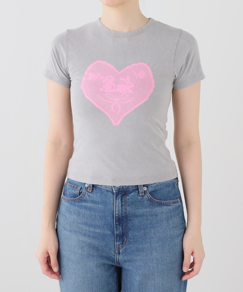 Carne Bollente（カルネボレンテ）の「≪追加≫Carne Bollente / カルネボレンテ Lapins & Lace（Tシャツ/カットソー・レディース・グレー・XX-LARGE/X-SMALL/X-LARGE/LARGE/MEDIUM/SMALL）」の7枚目の写真