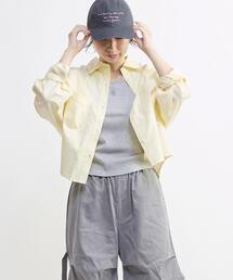 BACK STAR★ OXFORD SHORT SHIRT