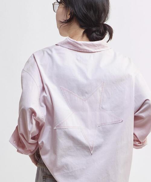 CONVERSE TOKYO(コンバーストウキョウ)の「BACK STAR★ OXFORD SHORT SHIRT(シャツ/ブラウス・レディース・パープル/ピンク/イエロー/ブラック・FREE)」の22枚目の写真