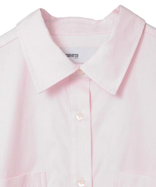 CONVERSE TOKYO(コンバーストウキョウ)の「BACK STAR★ OXFORD SHORT SHIRT(シャツ/ブラウス・レディース・パープル/ピンク/イエロー/ブラック・FREE)」の8枚目の写真