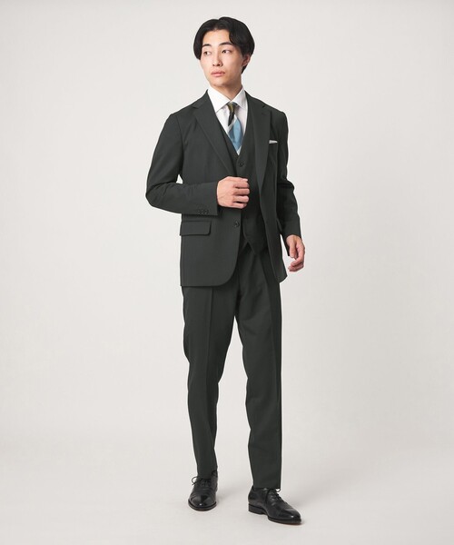 green label relaxing(グリーンレーベルリラクシング)の「A+ TWPU サージ スリム アジャスター NP スラックス セットアップパンツ -ストレッチ-(スーツパンツ・メンズ・ネイビー/ブラック/ダークブラウン/ダークグリーン/ロイヤルブルー・XL/L/M/S/XXL)」の9枚目の写真