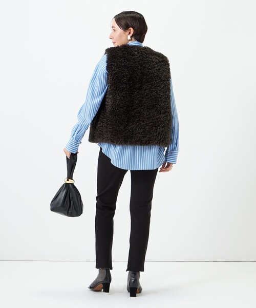 NOLLEY’S(ノーリーズ)の「ウォッシャブルStretch Zipレギンスパンツ(その他パンツ・レディース・ブラック・38/36)」の4枚目の写真