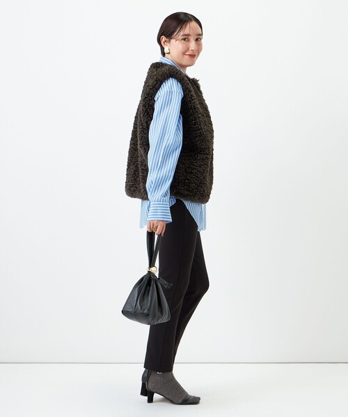 NOLLEY’S(ノーリーズ)の「ウォッシャブルStretch Zipレギンスパンツ(その他パンツ・レディース・ブラック・38/36)」の6枚目の写真