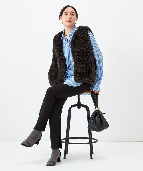 NOLLEY’S(ノーリーズ)の「ウォッシャブルStretch Zipレギンスパンツ(その他パンツ・レディース・ブラック・38/36)」の15枚目の写真