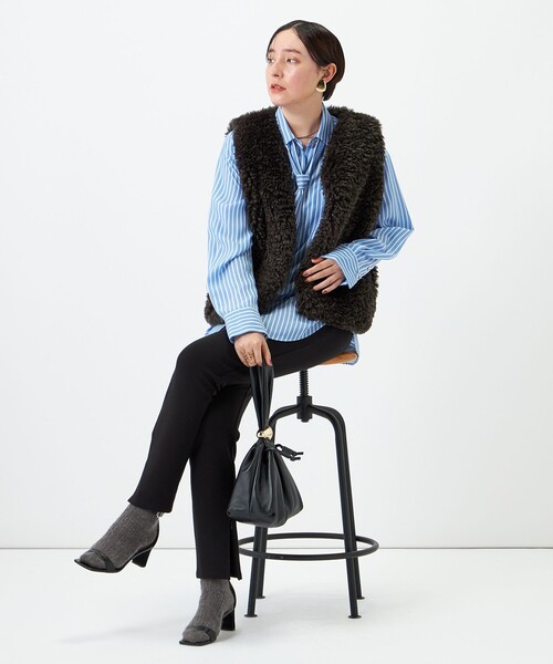 NOLLEY’S(ノーリーズ)の「ウォッシャブルStretch Zipレギンスパンツ(その他パンツ・レディース・ブラック・38/36)」の16枚目の写真