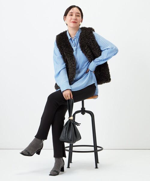 NOLLEY’S(ノーリーズ)の「ウォッシャブルStretch Zipレギンスパンツ(その他パンツ・レディース・ブラック・38/36)」の17枚目の写真