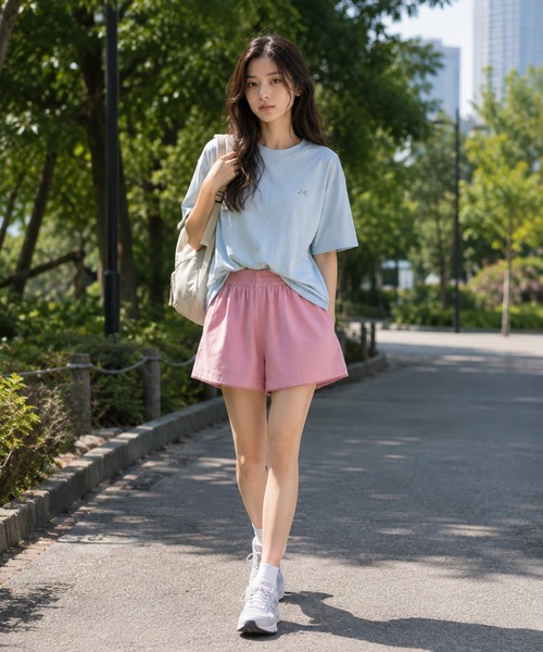 KONVINI(コンビニ)の「【KONVINI select】リラックス ショートパンツ レディース イージーパンツ ルームウェア ワンマイルウェア 韓国ファッション(その他パンツ・レディース・グレー/ブラック/ピンク・FREE)」の6枚目の写真
