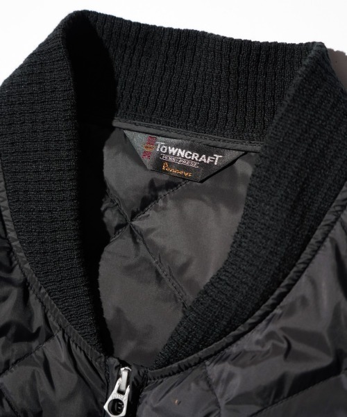TOWNCRAFT(タウンクラフト)の「TOWNCRAFT / タウンクラフト QUILTING LIGHT DOWN JACKET キルティング ライト ダウンジャケット(ダウンジャケット/コート・メンズ・ブラック/オリーブ/ブラウン・LARGE/MEDIUM)」の4枚目の写真