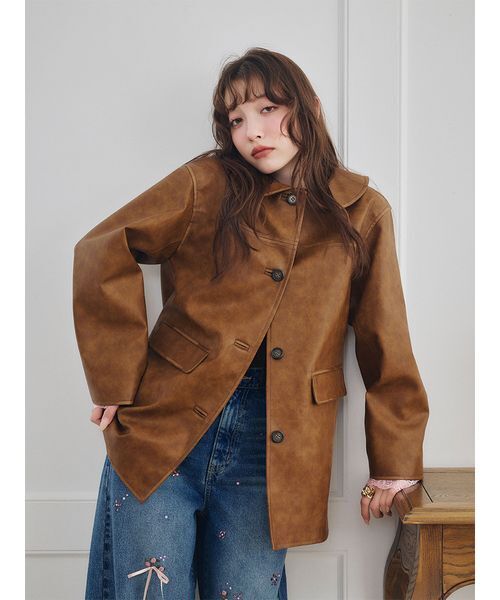 LILY BROWN（リリーブラウン）の「[L.B CANDY STOCK] フラワービジューデニムパンツ（デニムパンツ・レディース・ブルー/ライトブルー/アイボリー・0/1）」の6枚目の写真