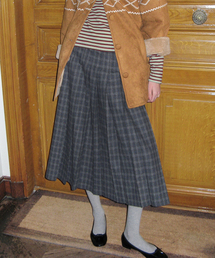 SINOON（シヌーン）の「SN Pleated Wrap Skirt (Grey)（スカート）」