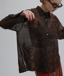 Ameri（アメリ）の「VINTAGE CHECK EMBROIDERY SHIRT（シャツ/ブラウス）」
