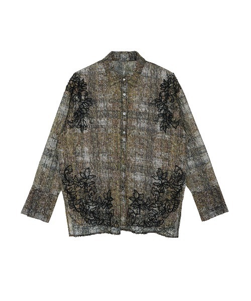 Ameri(アメリ)の「VINTAGE CHECK EMBROIDERY SHIRT(シャツ/ブラウス・レディース・ブラウン/ベージュ・SMALL/MEDIUM)」の9枚目の写真