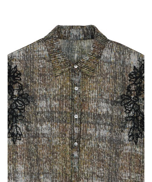 Ameri(アメリ)の「VINTAGE CHECK EMBROIDERY SHIRT(シャツ/ブラウス・レディース・ブラウン/ベージュ・SMALL/MEDIUM)」の10枚目の写真