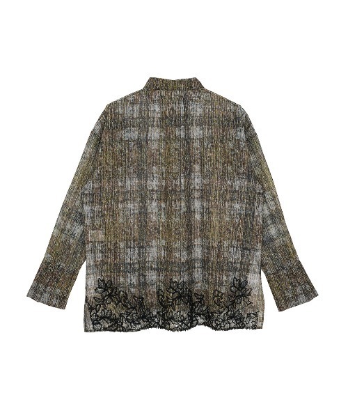 Ameri(アメリ)の「VINTAGE CHECK EMBROIDERY SHIRT(シャツ/ブラウス・レディース・ブラウン/ベージュ・SMALL/MEDIUM)」の13枚目の写真