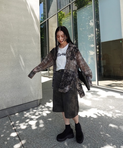 Ameri(アメリ)の「VINTAGE CHECK EMBROIDERY SHIRT(シャツ/ブラウス・レディース・ブラウン/ベージュ・SMALL/MEDIUM)」の22枚目の写真