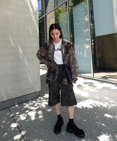Ameri(アメリ)の「VINTAGE CHECK EMBROIDERY SHIRT(シャツ/ブラウス・レディース・ブラウン/ベージュ・SMALL/MEDIUM)」の20枚目の写真