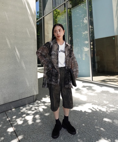 Ameri(アメリ)の「VINTAGE CHECK EMBROIDERY SHIRT(シャツ/ブラウス・レディース・ブラウン/ベージュ・SMALL/MEDIUM)」の21枚目の写真