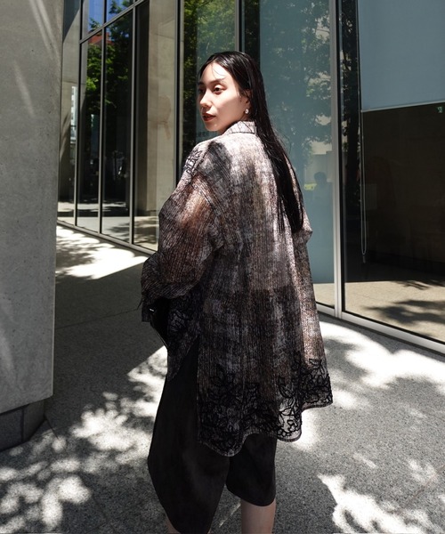 Ameri(アメリ)の「VINTAGE CHECK EMBROIDERY SHIRT(シャツ/ブラウス・レディース・ブラウン/ベージュ・SMALL/MEDIUM)」の19枚目の写真