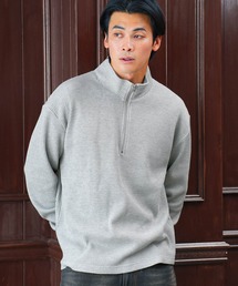 JIGGYS SHOP（ジギーズショップ）の「ワッフル編み サーマル ヘビーオンス スタンドネック ハーフジップ ロンT（Tシャツ/カットソー）」