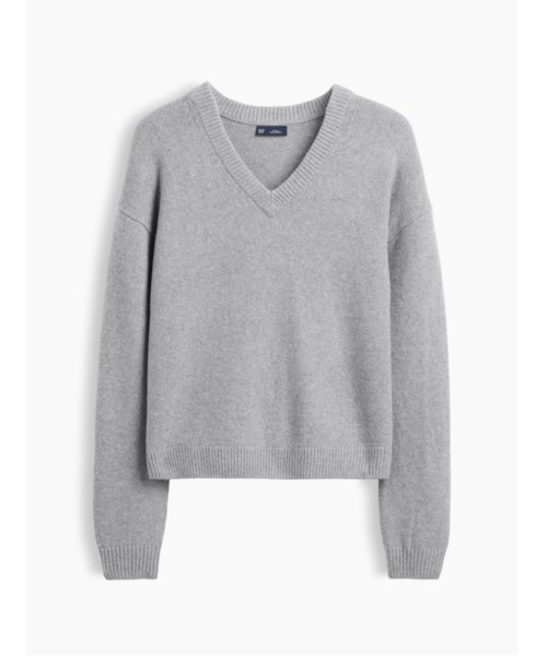 GAP（ギャップ）の「CashSoft カシミヤタッチ オーバーサイズ Vネックセーター（ニット/セーター・レディース・チャコールグレー/ブラウン系その他/ブラック/ブラウン・XXS/XL/L/M/S/XS）」の11枚目の写真