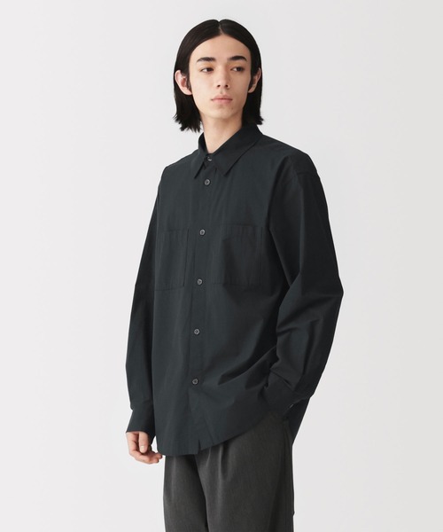 無印良品(ムジルシリョウヒン)の「紳士 洗いざらしブロードオーバーシャツ(シャツ/ブラウス・メンズ・ダークグリーン/ブラック/ブラウン系・L/XL/S)」の1枚目の写真