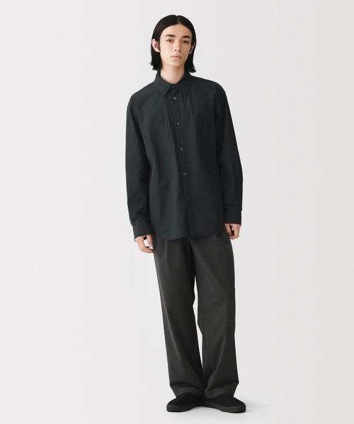 無印良品(ムジルシリョウヒン)の「紳士 洗いざらしブロードオーバーシャツ(シャツ/ブラウス・メンズ・ダークグリーン/ブラック/ブラウン系・L/XL/S)」の7枚目の写真