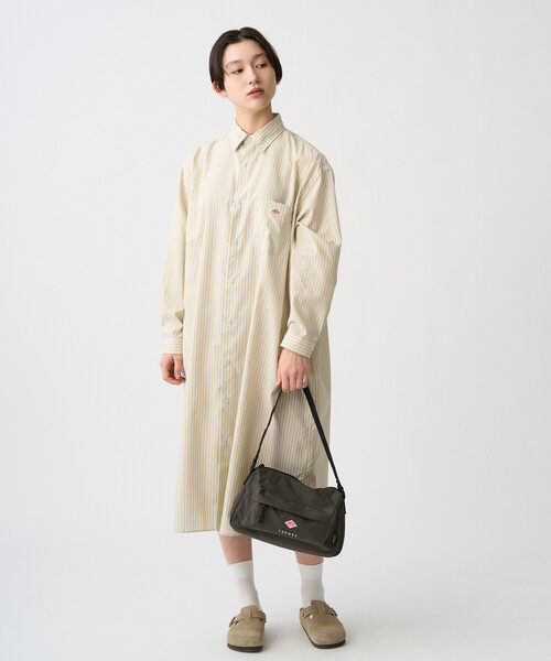 DANTON（ダントン）の「TERNES - CORDURA® Canvas Hand Bag（ショルダーバッグ・レディース・ブラック/ダークグレー/オレンジ系その他/グレイッシュベージュ/ダークブラウン/ブルー系その他・-）」の9枚目の写真