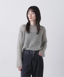 YLEVE（イレーヴ）の「YLEVE   SUPER KID MOHAIR BOAT-NECK KNIT（ニット/セーター）」