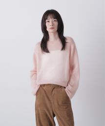 YLEVE（イレーヴ）の「YLEVE   SUPER KID MOHAIR BOAT-NECK KNIT（ニット/セーター）」